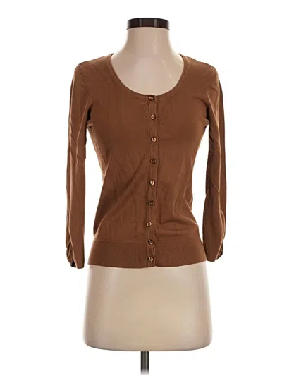 Pre-owned The Limited Cardigan Sweater In Brown