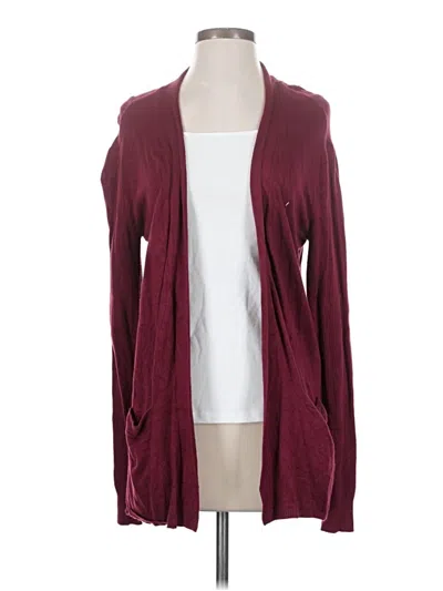 Pre-owned The Limited Cardigan Sweater In Burgundy
