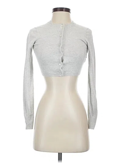 Pre-owned The Limited Cardigan Sweater In Silver