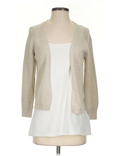 Pre-owned The Limited Cardigan Sweater In Tan