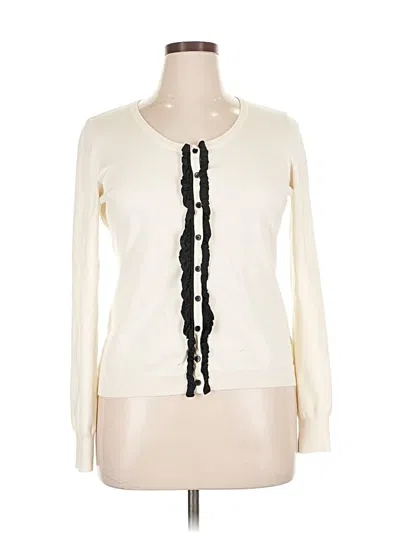 Pre-owned The Limited Cardigan Sweater In White