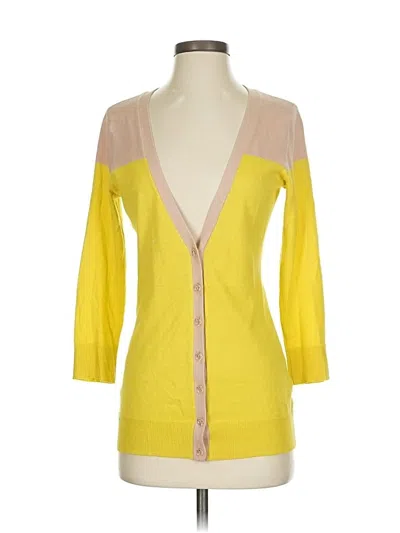 Pre-owned The Limited Cardigan Sweater In Yellow