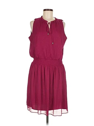 Pre-owned The Limited Casual Dress In Burgundy