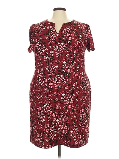 Pre-owned The Limited Casual Dress In Burgundy