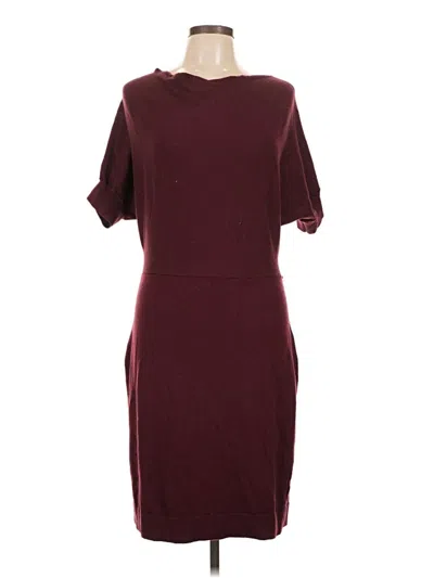Pre-owned The Limited Casual Dress In Burgundy