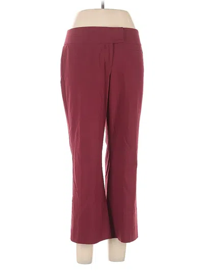 Pre-owned The Limited Casual Pants In Burgundy