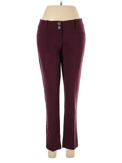 Pre-owned The Limited Casual Pants In Burgundy