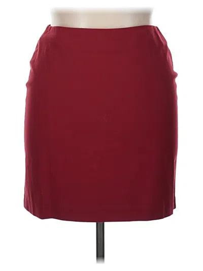 Pre-owned The Limited Casual Skirt In Burgundy