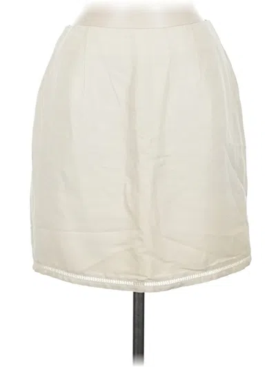 Pre-owned The Limited Casual Skirt In Ivory