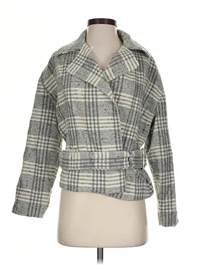 Pre-owned The Limited Coat In Gray