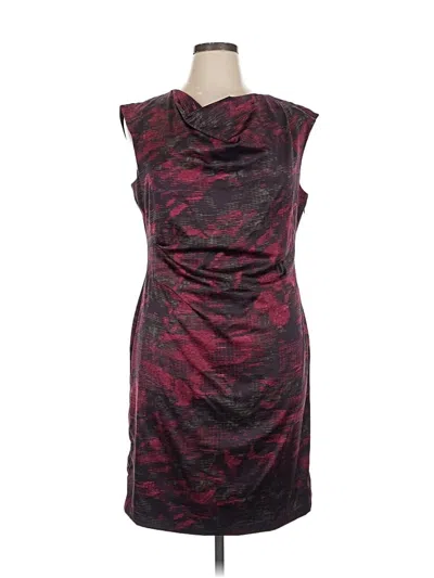 Pre-owned The Limited Cocktail Dress In Burgundy