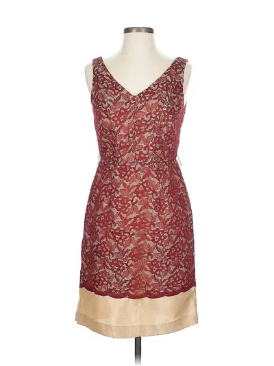 Pre-owned The Limited Cocktail Dress In Burgundy