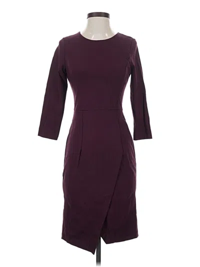 Pre-owned The Limited Cocktail Dress In Burgundy