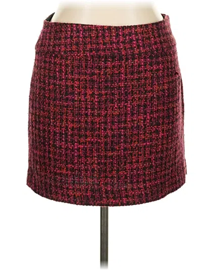 Pre-owned The Limited Formal Skirt In Burgundy