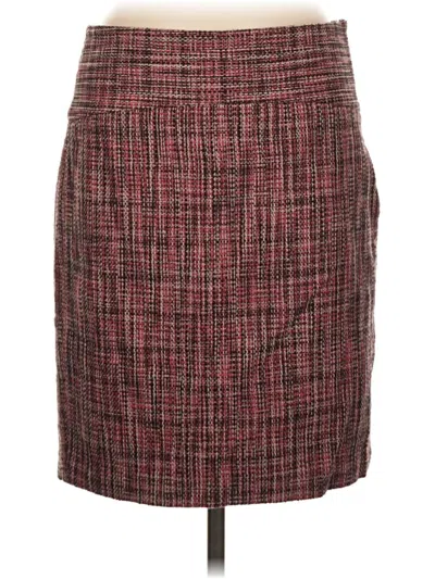 Pre-owned The Limited Formal Skirt In Burgundy