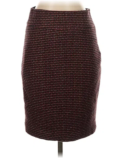 Pre-owned The Limited Formal Skirt In Burgundy
