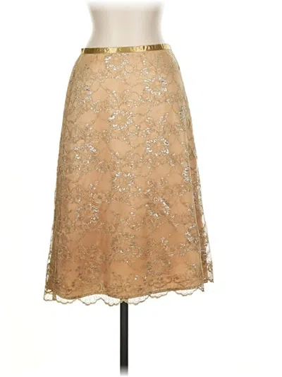Pre-owned The Limited Formal Skirt In Gold