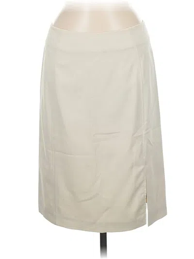 Pre-owned The Limited Formal Skirt In White