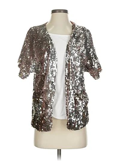Pre-owned The Limited Jacket In Silver