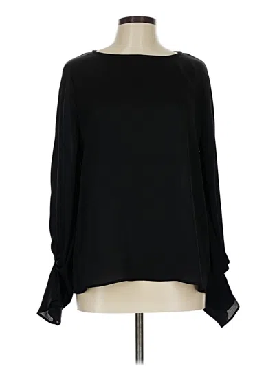 Pre-owned The Limited Long Sleeve Blouse In Black