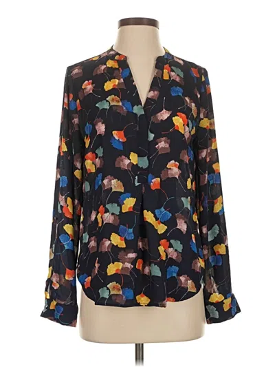 Pre-owned The Limited Long Sleeve Blouse In Black