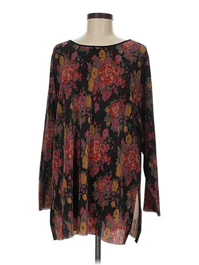 Pre-owned The Limited Long Sleeve Blouse In Black