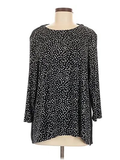 Pre-owned The Limited Long Sleeve Blouse In Black
