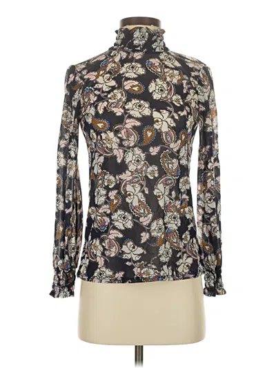 Pre-owned The Limited Long Sleeve Blouse In Black