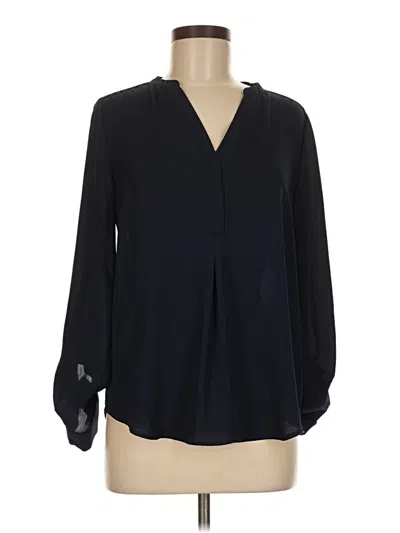 Pre-owned The Limited Long Sleeve Blouse In Black