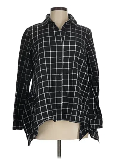 Pre-owned The Limited Long Sleeve Blouse In Black