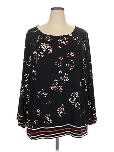 Pre-owned The Limited Long Sleeve Blouse In Black