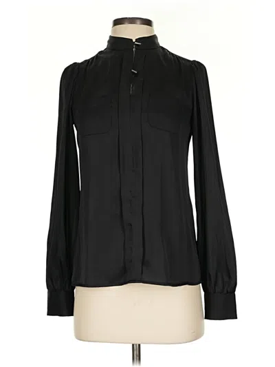 Pre-owned The Limited Long Sleeve Blouse In Black