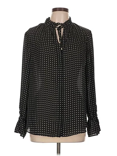 Pre-owned The Limited Long Sleeve Blouse In Black
