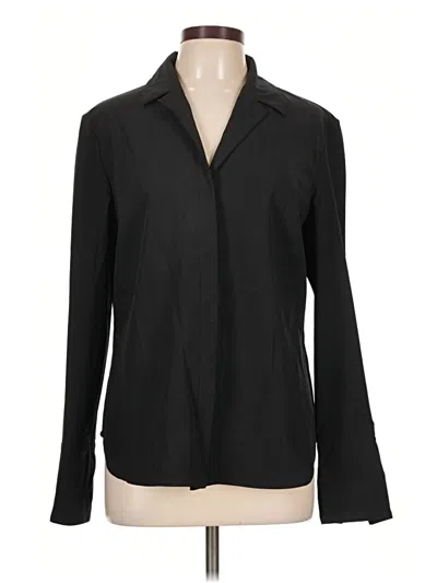 Pre-owned The Limited Long Sleeve Blouse In Black