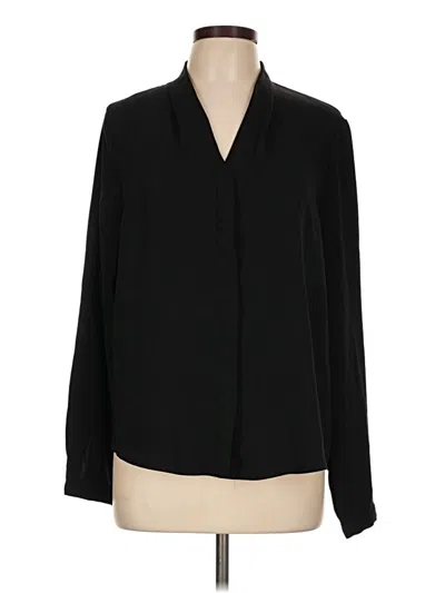 Pre-owned The Limited Long Sleeve Blouse In Black