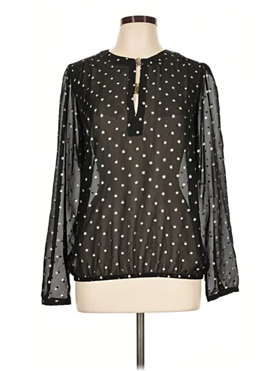 Pre-owned The Limited Long Sleeve Blouse In Black