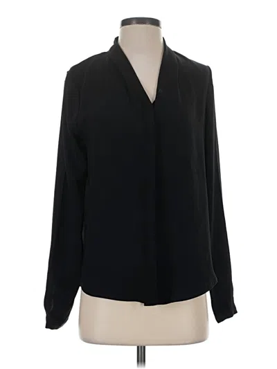 Pre-owned The Limited Long Sleeve Blouse In Black