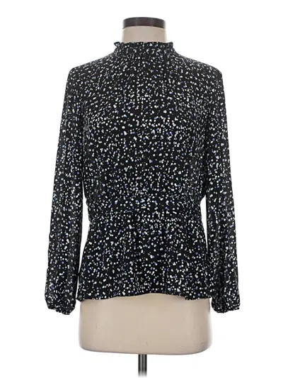 Pre-owned The Limited Long Sleeve Blouse In Black