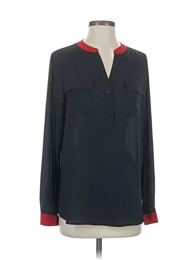 Pre-owned The Limited Long Sleeve Blouse In Blue