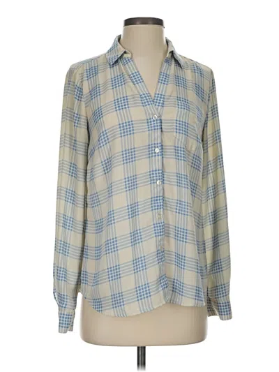 Pre-owned The Limited Long Sleeve Blouse In Blue
