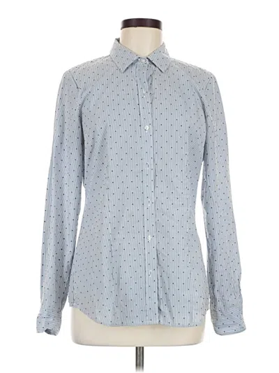 Pre-owned The Limited Long Sleeve Blouse In Blue