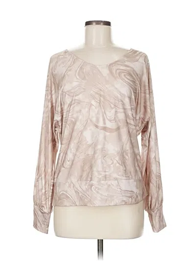 Pre-owned The Limited Long Sleeve Blouse In Brown