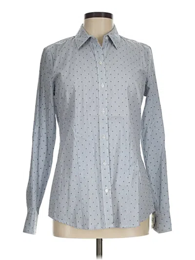 Pre-owned The Limited Long Sleeve Blouse In Gray