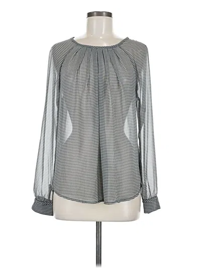 Pre-owned The Limited Long Sleeve Blouse In Gray