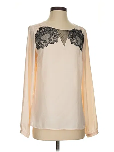 Pre-owned The Limited Long Sleeve Blouse In Ivory