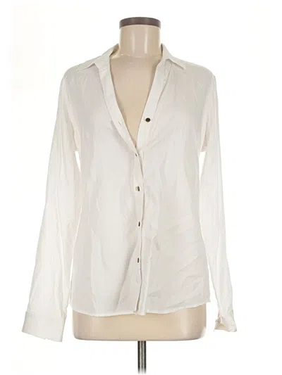 Pre-owned The Limited Long Sleeve Blouse In Ivory