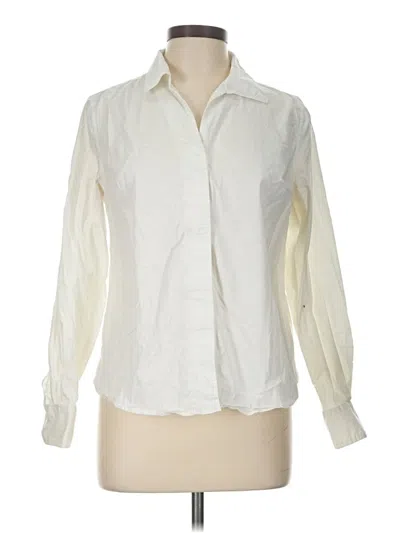 Pre-owned The Limited Long Sleeve Blouse In Ivory