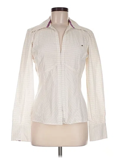 Pre-owned The Limited Long Sleeve Blouse In Ivory