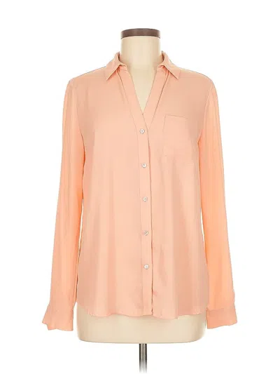Pre-owned The Limited Long Sleeve Blouse In Orange