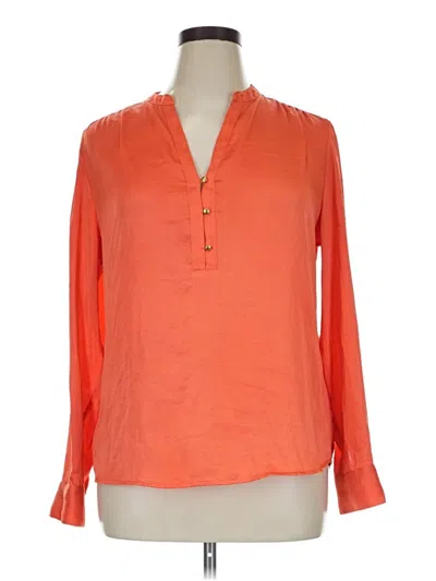 Pre-owned The Limited Long Sleeve Blouse In Orange